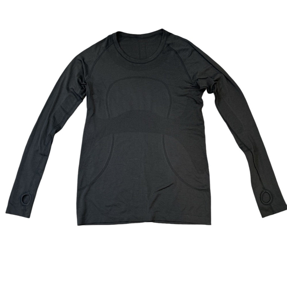 LULULEMON Women’s Black Swiftly long sleeve t shirt size 12